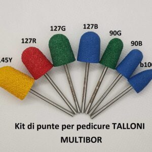 Punte per pedicure Multibor 1 kit TALLONI