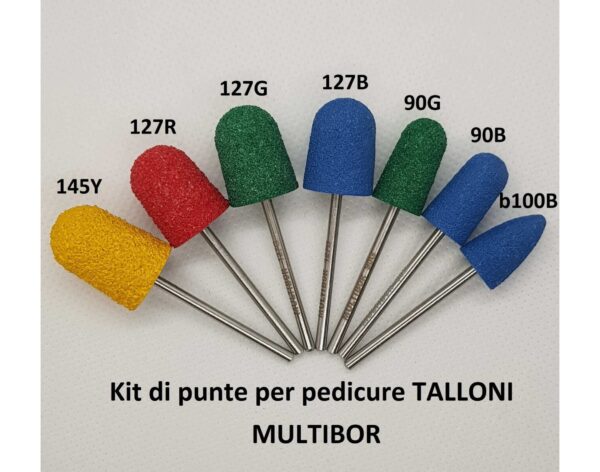 Punte per pedicure Multibor 1 kit TALLONI