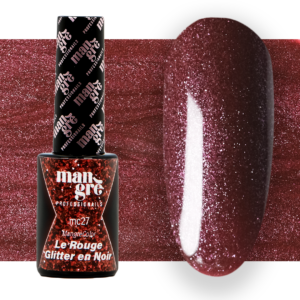 Smalto semipermanente Mangrè Color Le RougeGlitter Noir-8m
