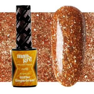 Smalto semipermanente Mangrè Color Glitter Gingerbread - 8 ml