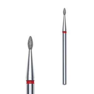 Punta fresa diamantata fiamma, Ø1,4mm, abrasivo morbido, zirconio