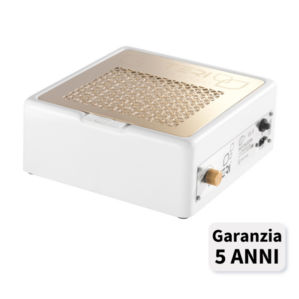 TERI 800 M Aspiratore Unghie da Tavolo - bianco/oro