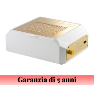 TERI DIAMOND Aspiratore Unghie da Tavolo - bianco/oro