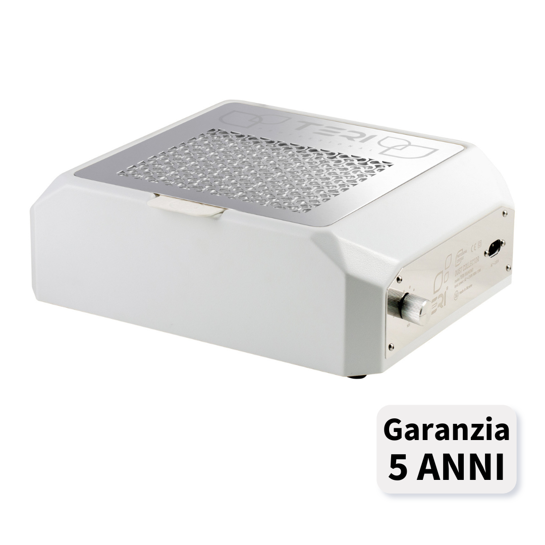 TERI DIAMOND Aspiratore Unghie da Tavolo-bianco/silver