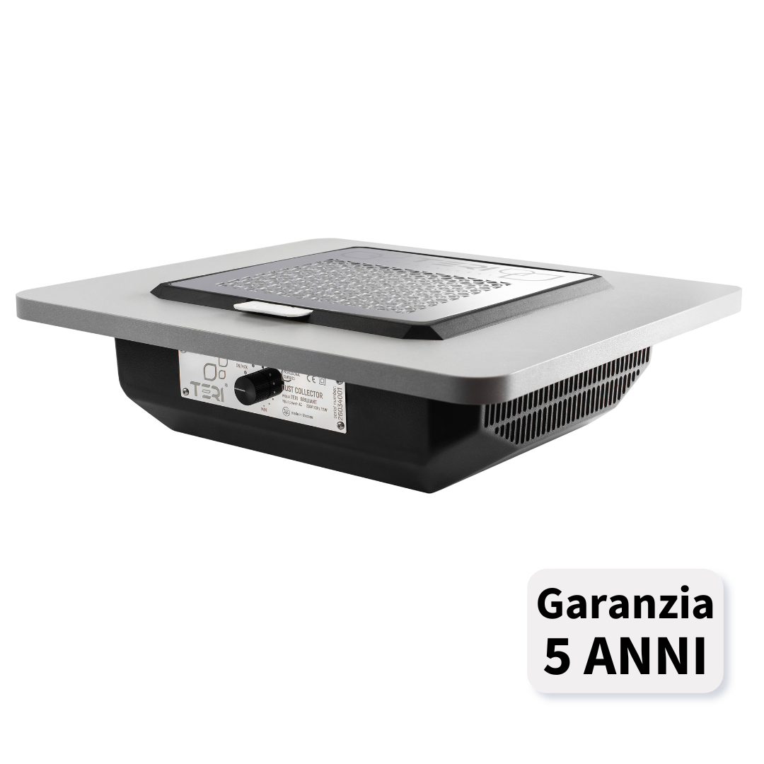 TERI BRILLIANT Aspiratore Unghie ad Incasso - nero/silver