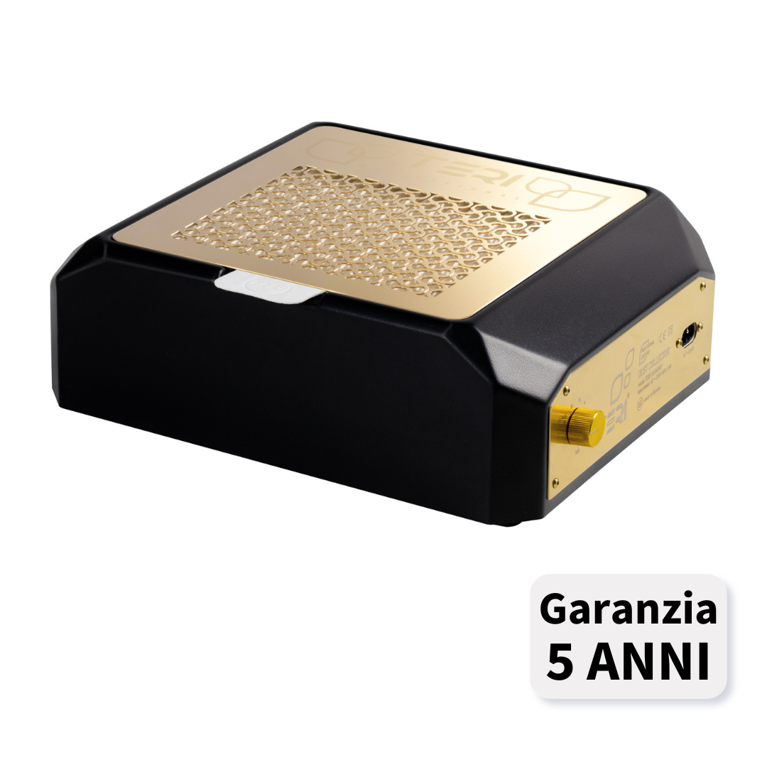 TERI DIAMOND Aspiratore Unghie da Tavolo-nero/oro