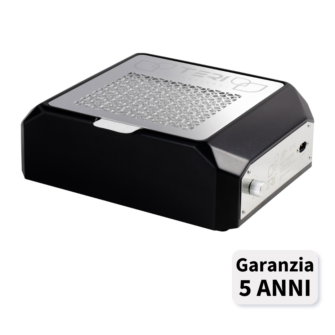 TERI DIAMOND Aspiratore Unghie da Tavolo-nero/silver