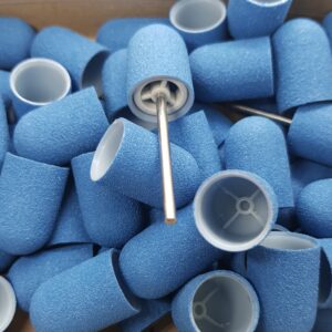 cappuccio pedicure C13B - blu 150 Gritt, Ø 13mm