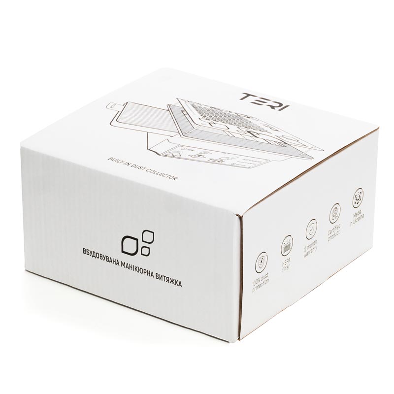 TERI TURBO Aspiratore Unghie ad Incasso - bianco/oro - immagine 3
