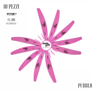 Buffer Unghie Kit Pink Half Moon - 10 pz