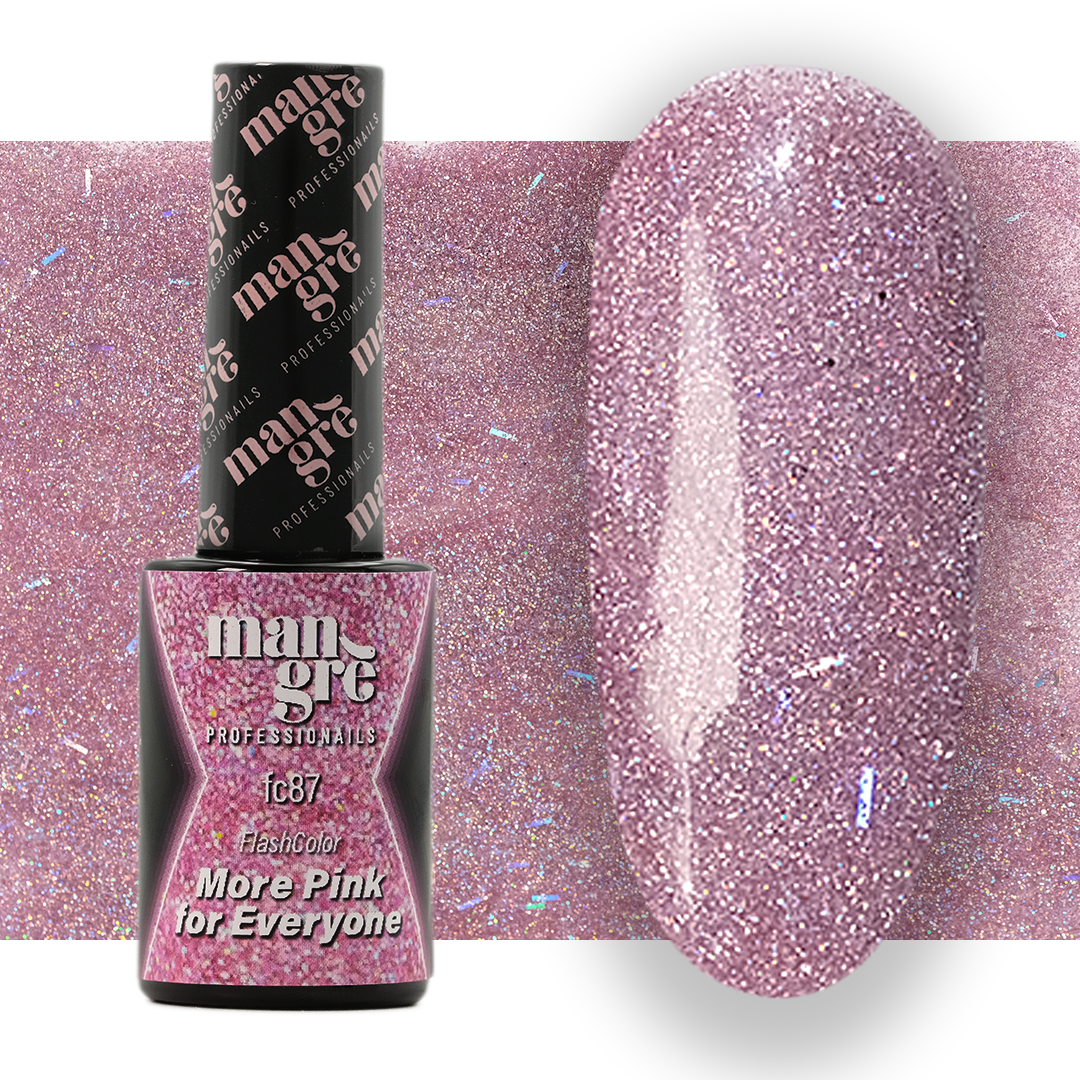 Smalto semipermanente Mangrè Flash Color Pink More for Everyone - 8 ml