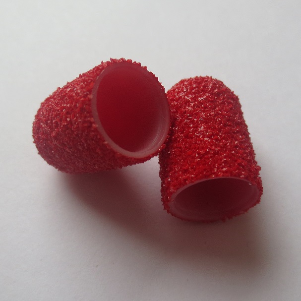 Cappucci fresa abrasivi C10R rosso 60 Gritt, Ø 10mm - immagine 5
