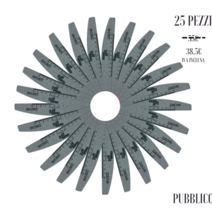 Lima Unghie Kit 25 pz Half Moon PRO - 220/240
