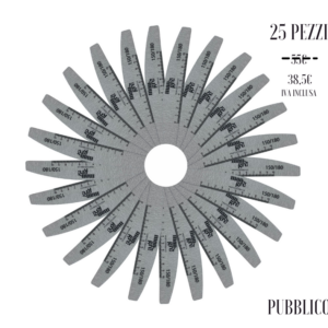 Lime per Unghie Kit 25 pz Half Moon PRO - 150/180