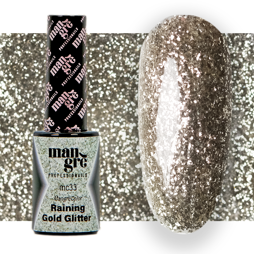 Smalto semipermanente Mangrè Color Raining Gold Glitter - 8 ml