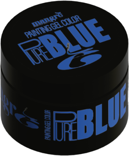 Paint Gel Mangrè Stamping Gel Color - Pure Blue