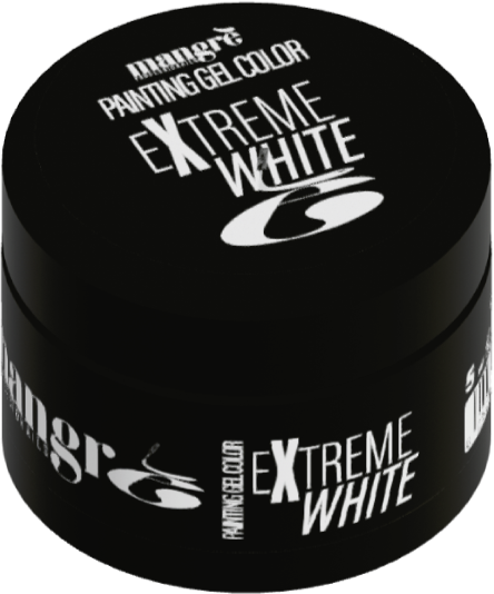 Painting Gel Mangrè Stamping Gel Color - Extreme White