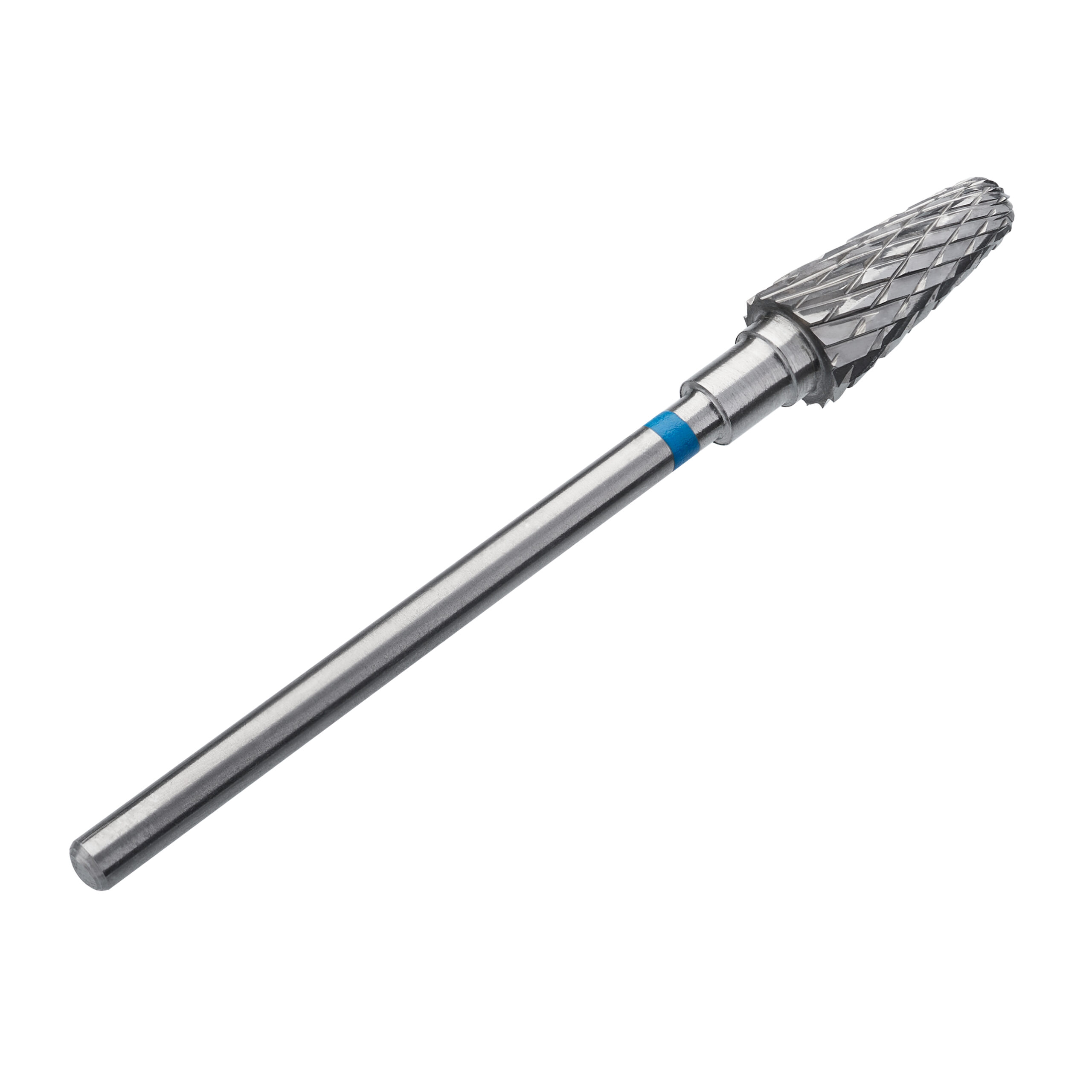 Punta Staleks Carbide Tronco, blu, Ø 6mm, abrasivo medio - immagine 3