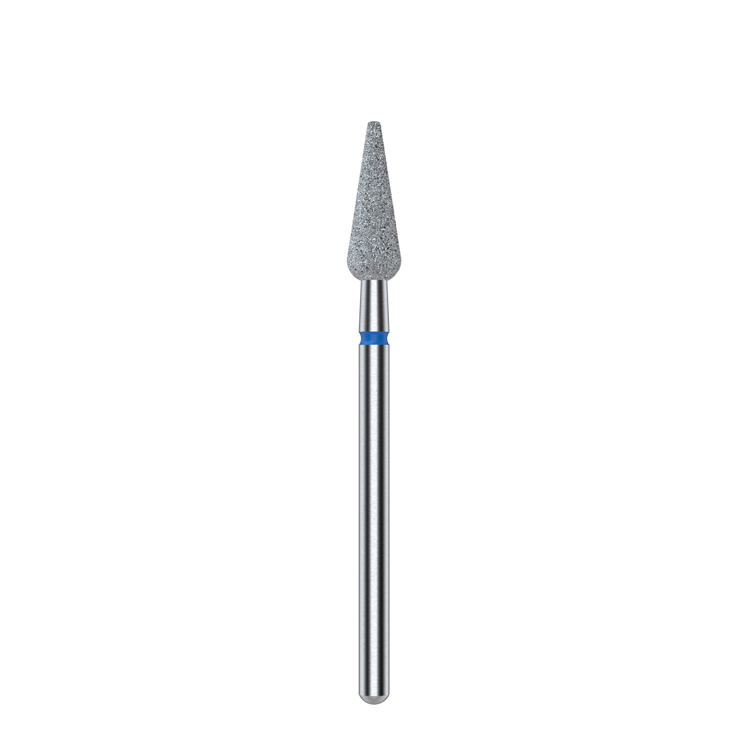 Punta Staleks diamantata Pera Appuntita, blu, Ø 4mm, abrasivo medio - immagine 2