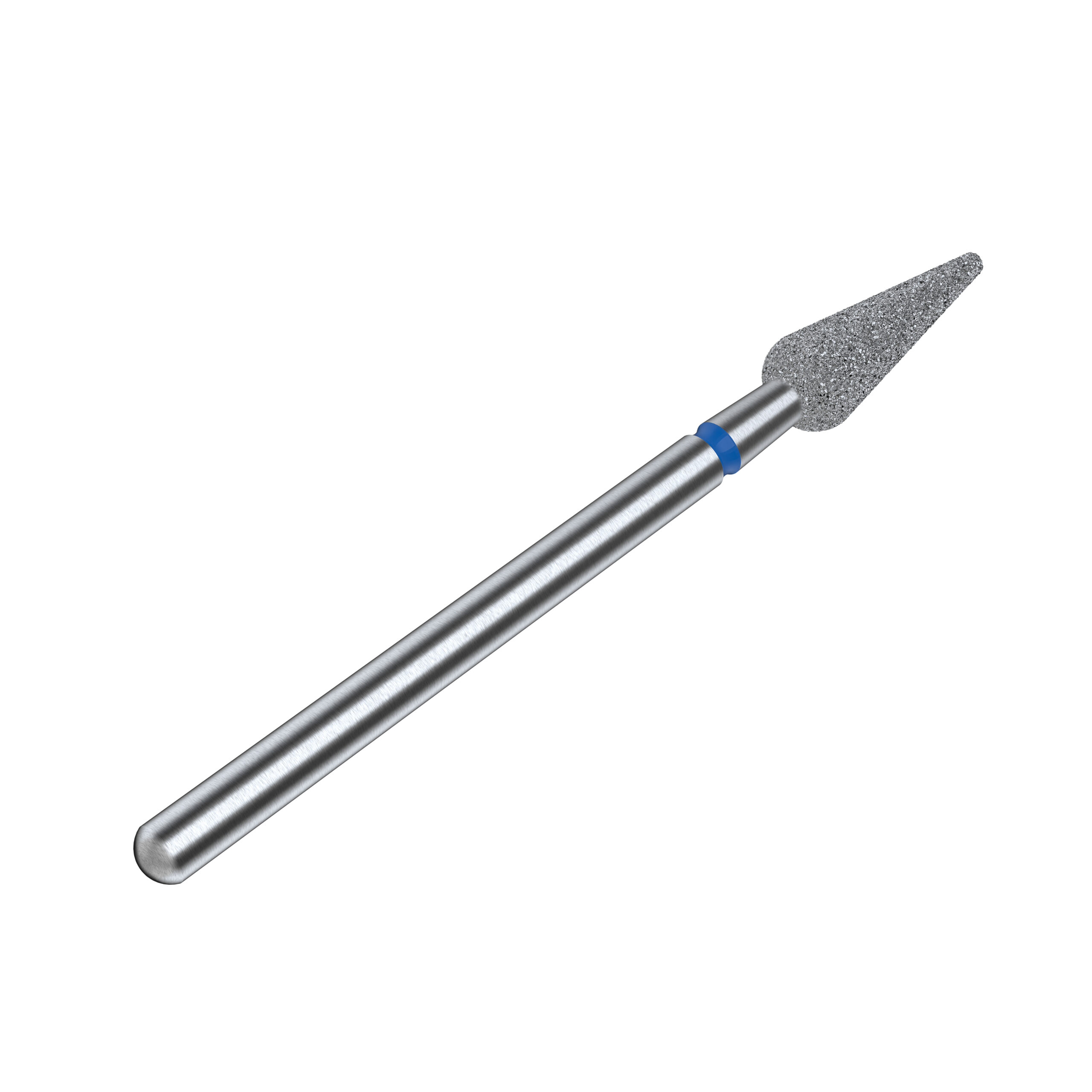 Punta Staleks diamantata Pera Appuntita, blu, Ø 4mm, abrasivo medio - immagine 3