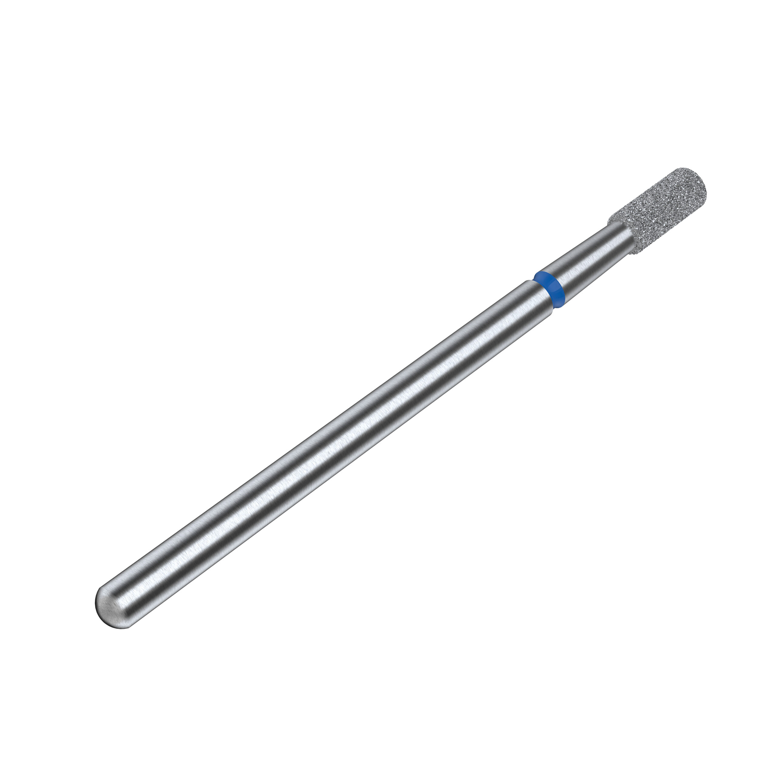 Punta fresa diamantata Cilindro, blu, Ø 2,5mm, abrasivo medio - immagine 3
