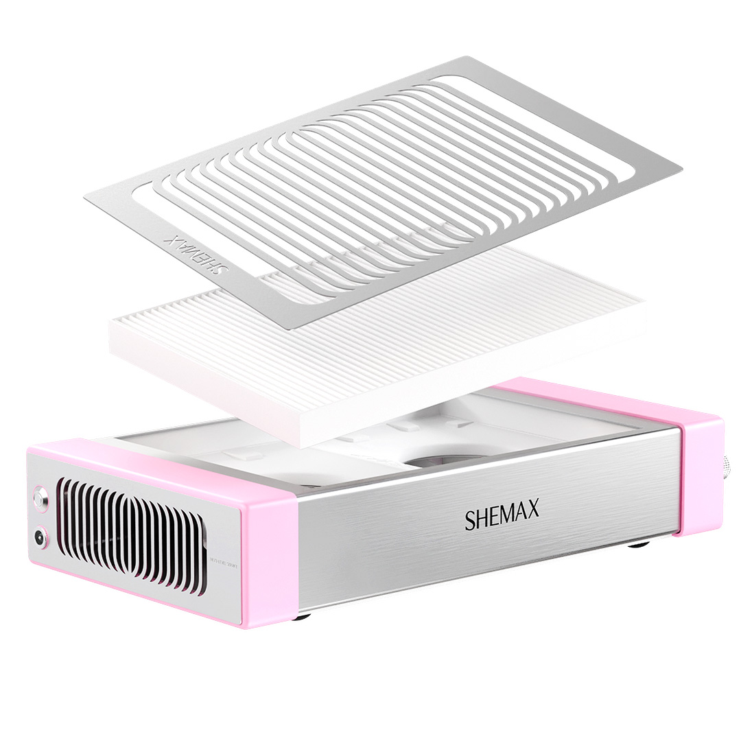 SHEMAX Aspiratore Unghie Style Pro 7 - Rosa Pastello - immagine 2