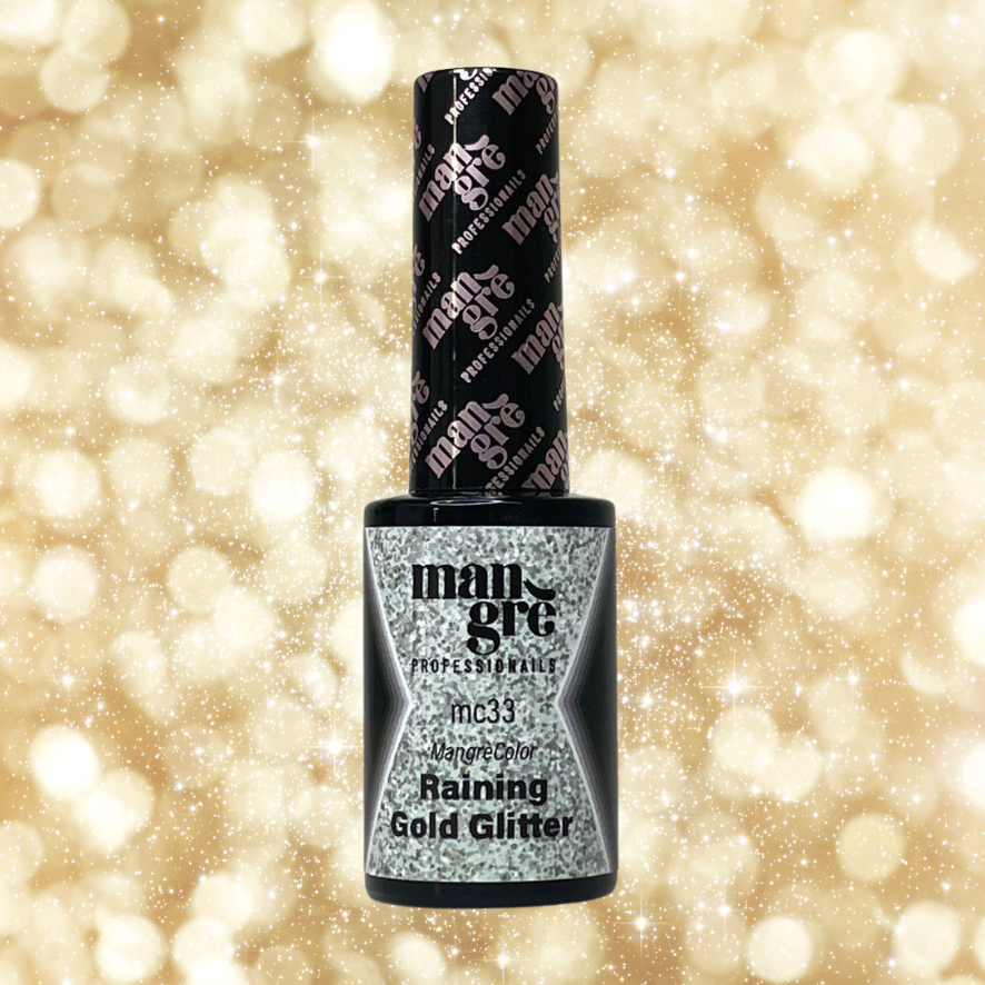 Smalto semipermanente Mangrè Color Raining Gold Glitter - 8 ml - immagine 2