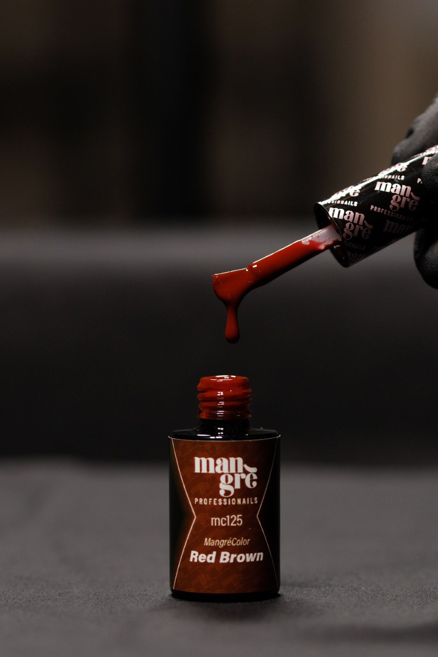 Smalto semipermanente Mangrè Color Red Brown - 8 ml - immagine 2