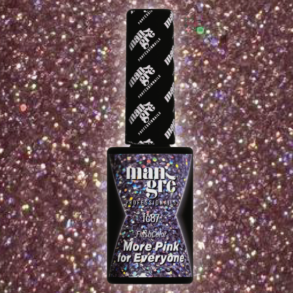 Smalto semipermanente Mangrè Flash Color Pink More for Everyone - 8 ml - immagine 2