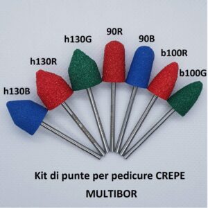 Punte per pedicure kit Multibor 5 CREPE