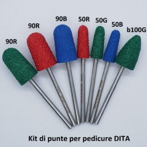 kit punte pedicure dita