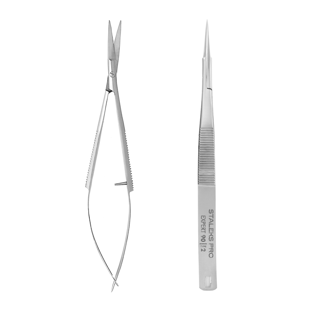 Twizers per le sopracciglia Staleks PRO EXPERT 90 type 2 (15 mm)