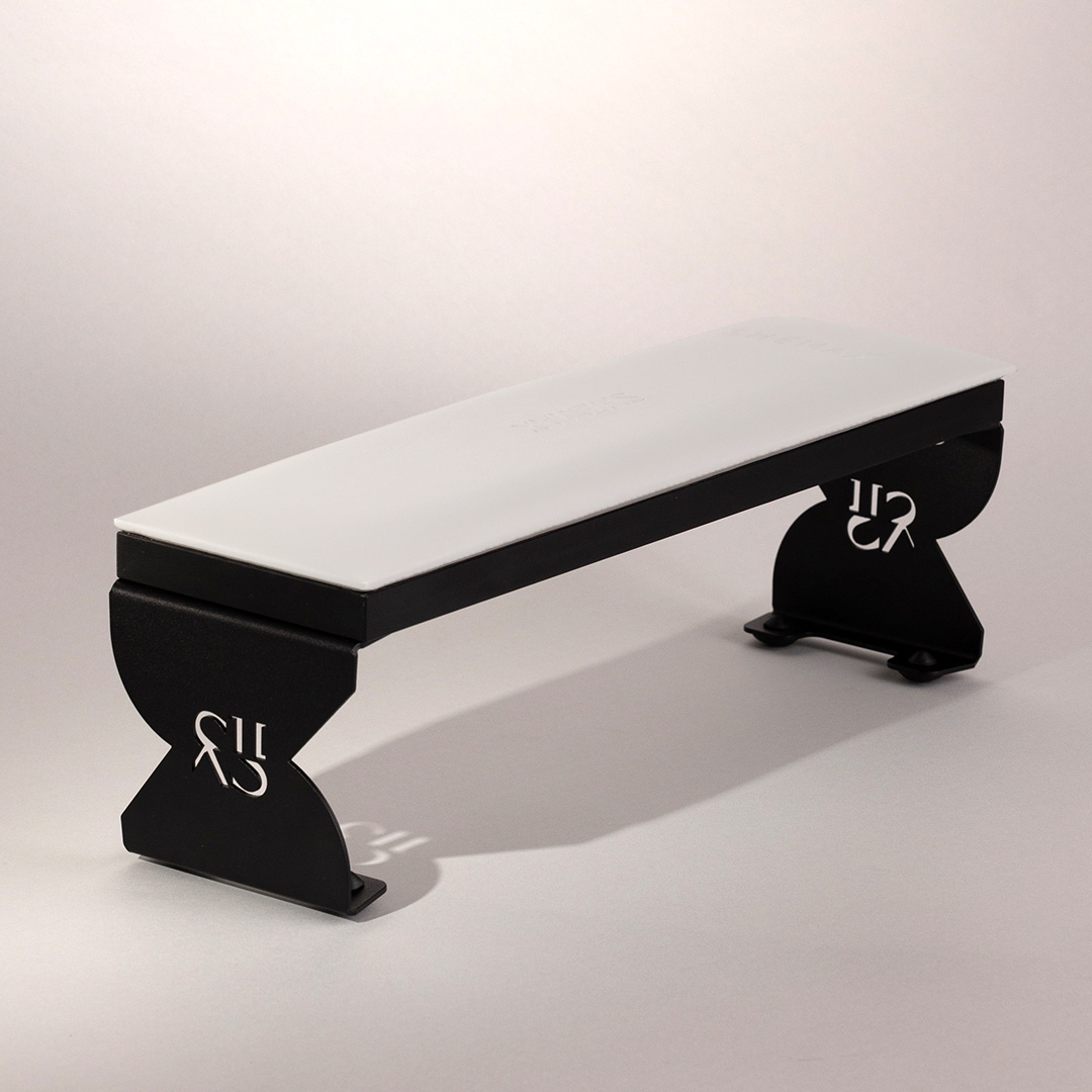 Poggiamano SHEMAX Comfort-Bianco/Nero