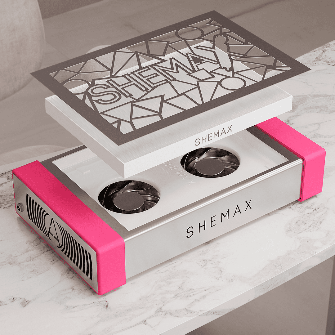 Aspiratore da tavolo Unghie SheMax Style PRO 3 - Rosa