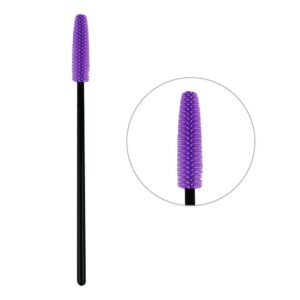 Spazzola mascara Per ciglia di silicone viola