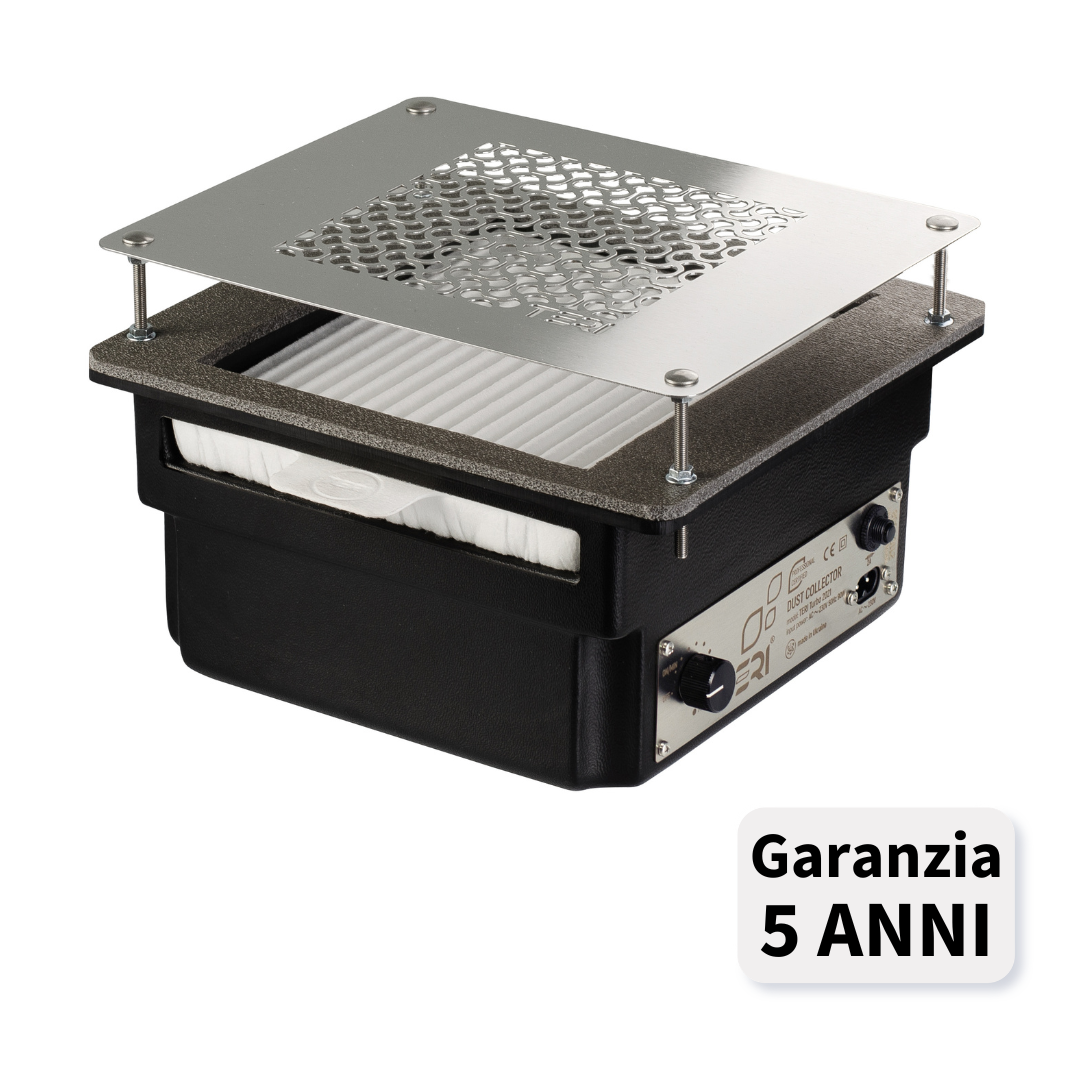 TERI TURBO Aspiratore Unghie ad Incasso - nero/silver